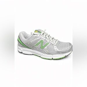 New Balance 470 3v Women's Silver and Lime Sneakers